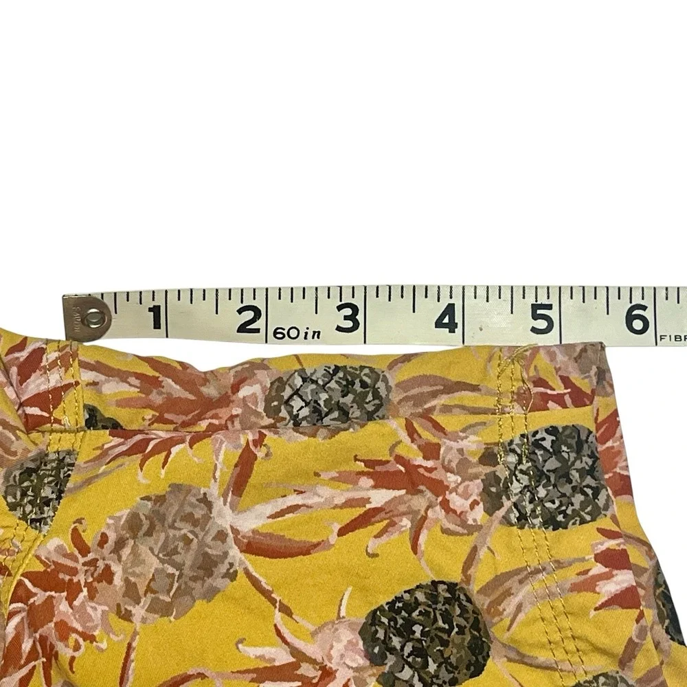 TNS Tennis Swim Shorts Men's XL Yellow Pink Pineapple Beach Drawstring 5